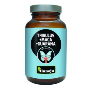 Hanoju Tribulus + Maca + Guarana 500mg 90 kapsułek