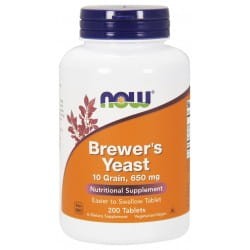 NOW Foods Drożdże piwowarskie Brewer's Yeast 650 mg 200 Tab