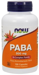 NOW Foods PABA 500mg 100kaps
