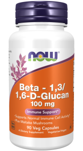 NOW Foods Beta 1,3/1,6- D -Glucan 100 mg Veg Caps Glukan