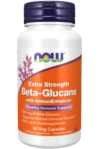 NOW Foods Beta-Glucans with ImmunEnhancer™, Extra Strength Veg Glukany