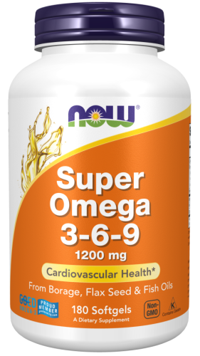 NOW Foods Super Omega 3-6-9 1200 mg 180 Softgels
