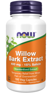 NOW Foods Willow Bark Extract 400 mg Veg Caps Kora wierzby