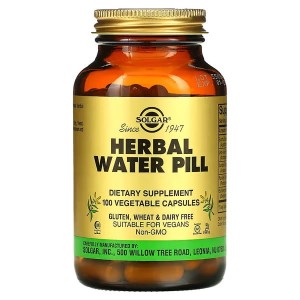 Solgar, Herbal Water Pill, 100 Vegetable Caps