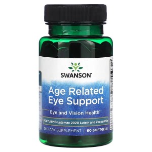 Swanson, Age Related Eye Support, 60 Softgels luteina zeaksantyna witaminy