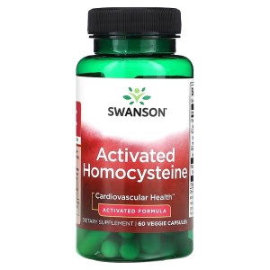 Swanson, Activated Homocysteine, 60 Veggie Capsules b6 b12 kwas foliowy tmg