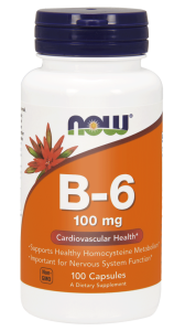 NOW Foods witamina B6 100mg – 100 kapsułek