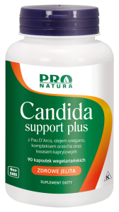 NOW Foods Candida support plus – 90 kapsułek  Pau, kaprylowy