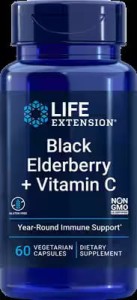 Life Extension Black Elderberry + Vitamin C czarny bez