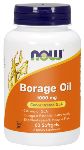 NOW Foods Borage Oil – Olej z ogórecznika 1000 mg – 60 kapsułek