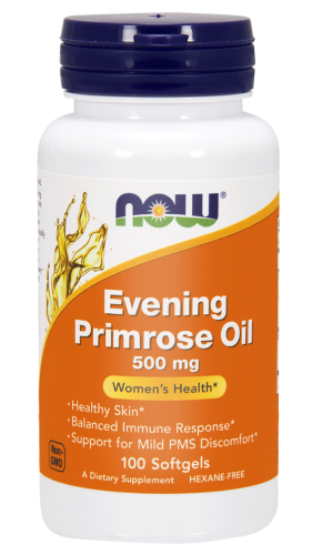 NOW Foods Evening Primrose oil – Olej z wiesiołka 500 mg – 100 kaps