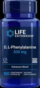 Life Extension D L-Phenylalanine, 500mg - 100 vcaps fenyloalanina