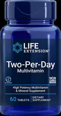 Life Extension Two-Per-Day 60 tab Multivitamin Multiwitaminy