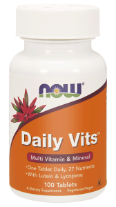NOW Foods Daily Vit’s – Podstawowy kompleks witaminowo-mineralny – 100 tab