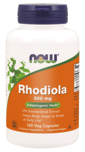 NOW Foods Rhodiola Różeniec Górski 500mg 60kaps