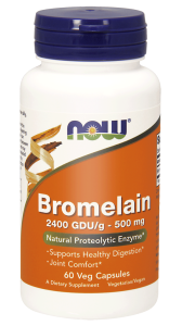NOW Foods Bromelain 500 mg – 120 kaps Bromelaina