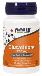 NOW Foods Glutathione 250 mg – 60 kaps L-Glutation