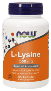 NOW Foods L-Lysine L-Lizyna 500 mg – 250 tab