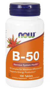 NOW Foods B-50 Kompleks witamin B – 100 tab