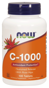 NOW Foods Witamina C-1000 RH przedłużone dział. 100tab