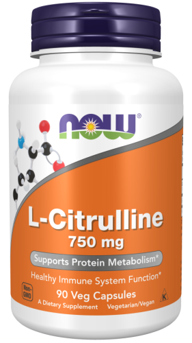 NOW Foods L-Citrulline 750 mg Veg Caps citrulina cytrulina