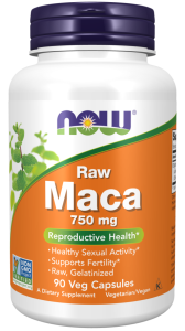 NOW Foods Maca 750 mg Raw Veg Caps
