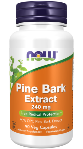 NOW Foods Pine Bark Extract 240 mg Veg Caps Kora sosny