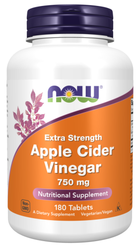 NOW Foods Apple Cider Vinegar, Extra Strength 750 mg Ocet jabłkowy