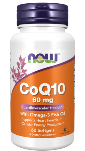 NOW Foods CoQ10 60 mg with Omega-3 Fish Oil