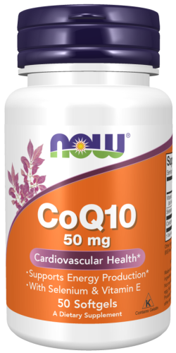 NOW Foods CoQ10 50 mg + selen + witamina e