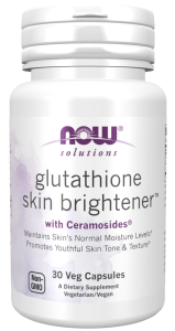 NOW Foods Glutathione Skin Brightener with Ceramosides Glutation z ceramidami