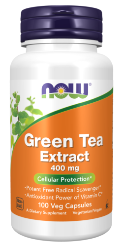 NOW Foods Green Tea Extract 400 mg Veg Zielona herbata