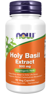 NOW Foods Holy Basil Extract 500 mg Veg Bazylia