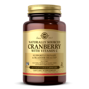 Solgar NATURAL CRANBERRY WITH VITAMIN C VEGE Naturalna Żurawina z witaminą C Cran