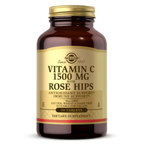 Solgar VITAMIN C 1500 MG WITH ROSE HIPS  Witamina C z dziką różą