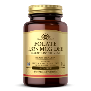 Solgar FOLATE 1,333 MCG DFE Metafolin 800 MCG Folian kwas foliowy