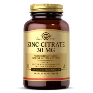 Solgar ZINC CITRATE 30 MG VEGE Cynk Cytrynian 100kaps
