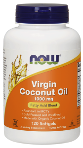 NOW Foods Virgin – Olej kokosowy 1000 mg – 120 kaps