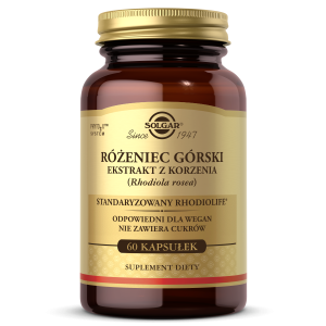 Solgar Różeniec górski ekstrakt z korzenia Rhodiola