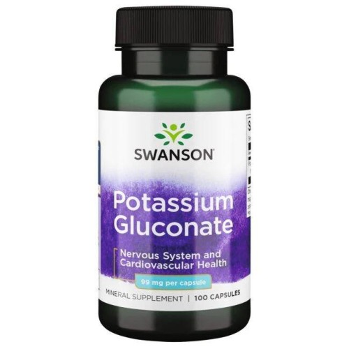 Swanson Glukonian potasu - 100kaps