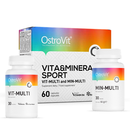 OstroVit VIT&MIN Sport 60 kapsułek Witaminy Minerały