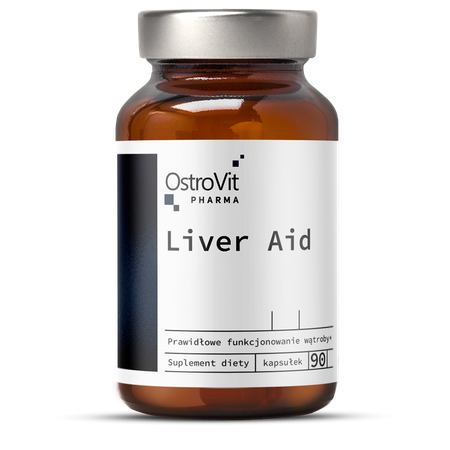 OstroVit Pharma Liver Aid 90 kapsułek Cholina NAC Glutation ostropest
