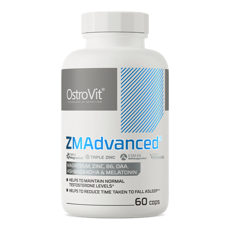 OstroVit ZMAdvanced 60 kapsułek Magnez Cynk DAA Ashwagandha B6