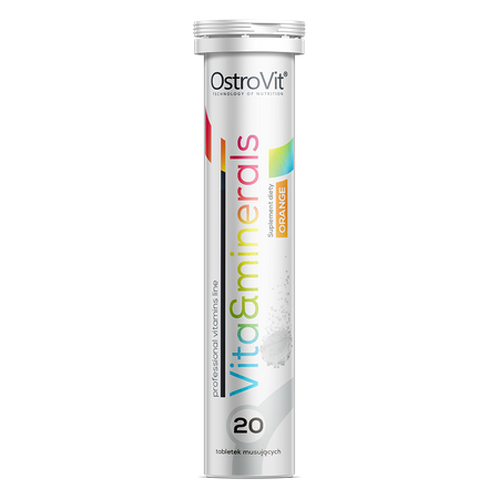 OstroVit Witaminy i Minerały 20 tabletek musujących pomarańczowy