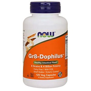 NOW Foods Gr8 Dophilus™ – Probiotyk 8 szczepów – 120 kaps