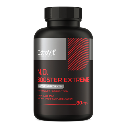 OstroVit OstroVit N.O. Booster Extreme 80 kapsułek AAKG Jabłczan cytruliny, betaina