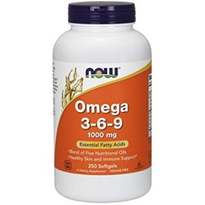NOW Foods Omega 3-6-9, 1000 mg –250 kaps