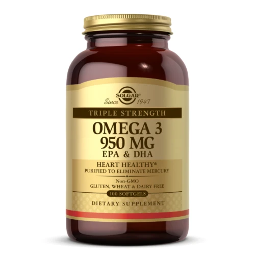 Solgar TRIPLE STRENGTH OMEGA-3 950 MG Potrójna Moc
