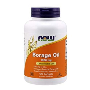 NOW Foods Borage Oil – Olej z ogórecznika 1000 mg – 120 kapsułek 