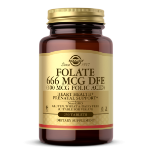 Solgar FOLATE 666 MCG DFE kwas foliowy 400mcg